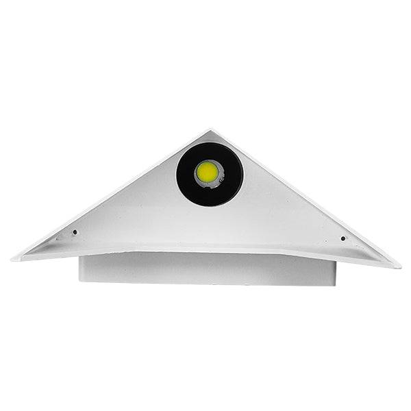 GloboStar® 96503 LED Φωτιστικό Τοίχου Απλίκα STEALTH Αρχιτεκτονικού Φωτισμού Λευκό Αδιάβροχο IP65 10 Watt CREE 1200lm 60° 230V Ψυχρό Λευκό Μ17 x Π7.5 x Υ17cm - ledmania.gr