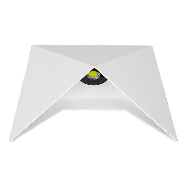 GloboStar® 96503 LED Φωτιστικό Τοίχου Απλίκα STEALTH Αρχιτεκτονικού Φωτισμού Λευκό Αδιάβροχο IP65 10 Watt CREE 1200lm 60° 230V Ψυχρό Λευκό Μ17 x Π7.5 x Υ17cm - ledmania.gr