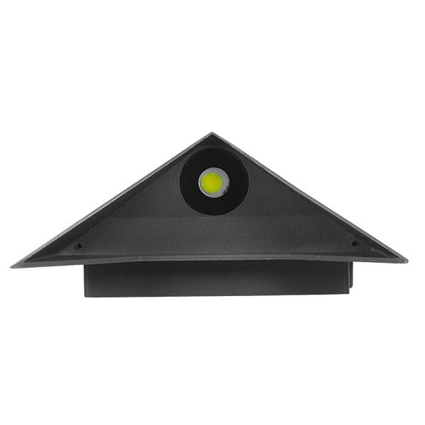 GloboStar® 96509 LED Φωτιστικό Τοίχου Απλίκα STEALTH Αρχιτεκτονικού Φωτισμού Γκρι Αδιάβροχο IP65 10 Watt CREE 1200lm 60° 230V Ψυχρό Λευκό Μ17 x Π7.5 x Υ17cm - ledmania.gr
