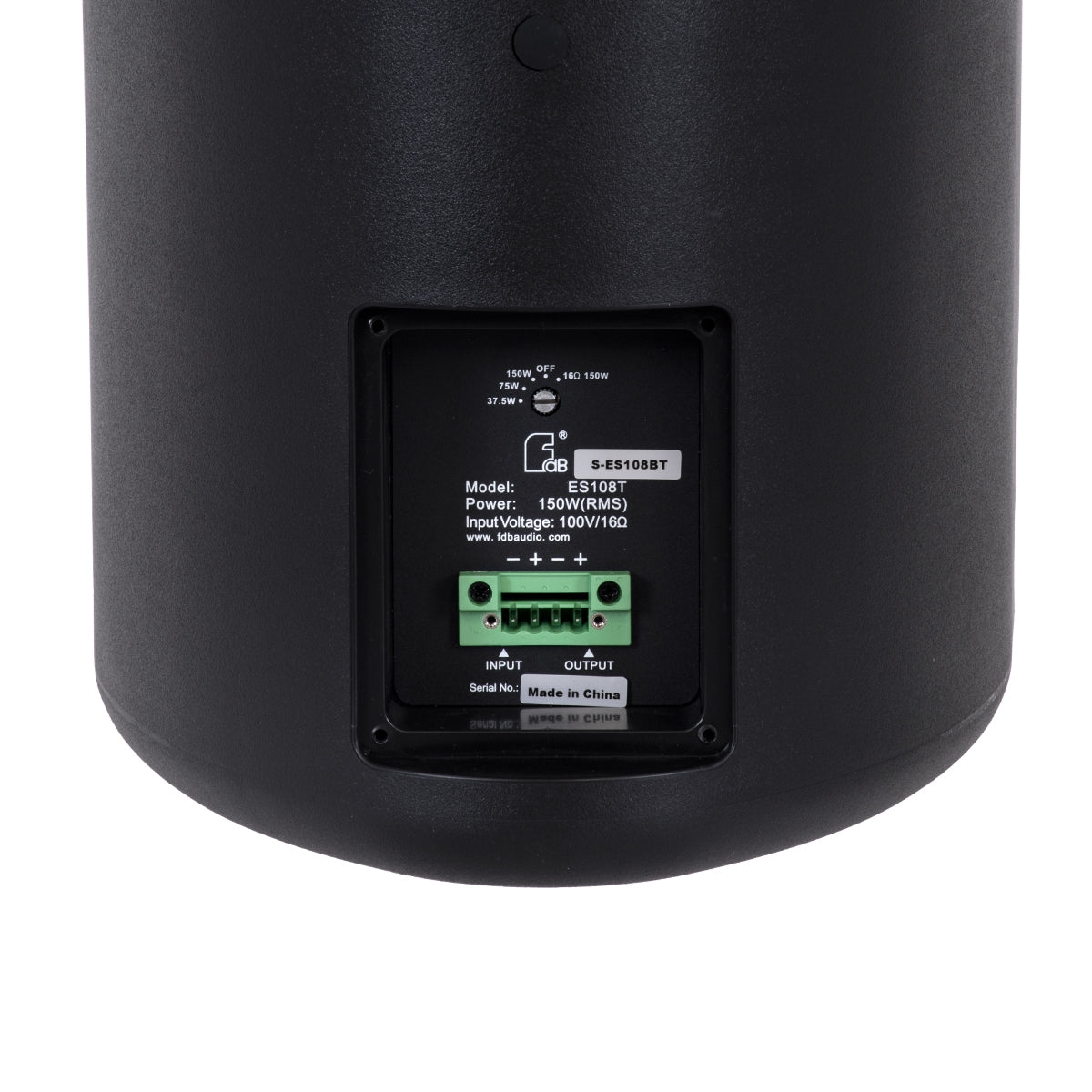 GloboStar® FDB ES108BT 98004 Παθητικά Ηχεία Εγκαταστάσεων - Facilities Speakers Επιτοίχια 300W (600W Peak) (Ζεύγος) Αδιάβροχα IP65 Μαύρα Μ24 x Π28.5 x Υ45cm - ledmania.gr
