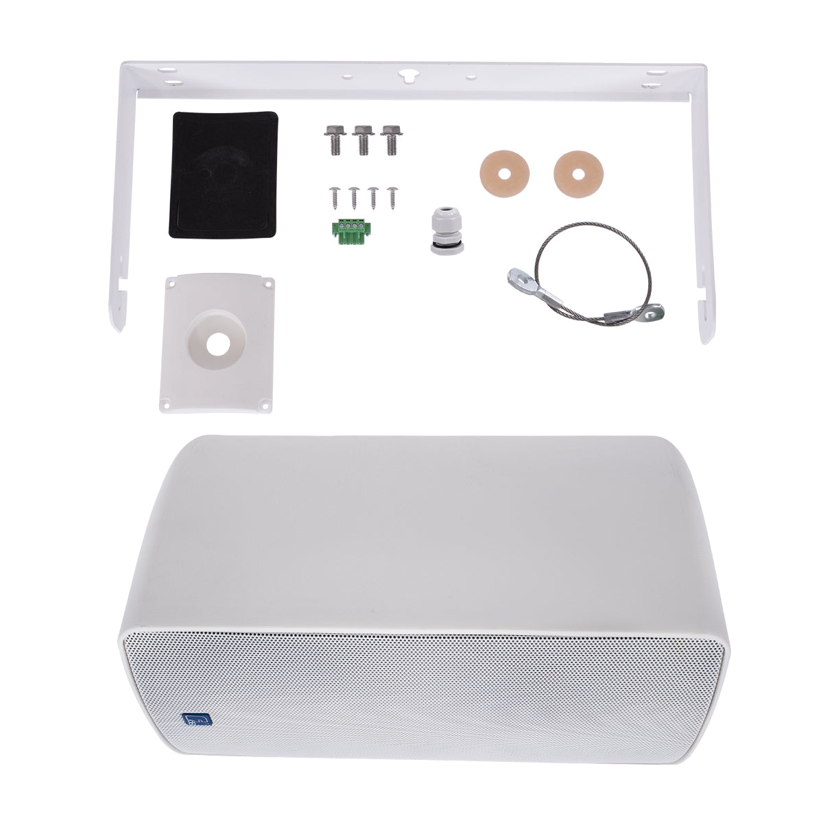 GloboStar® FDB ES108WT 98005 Παθητικά Ηχεία Εγκαταστάσεων - Facilities Speakers Επιτοίχια 300W (600W Peak) (Ζεύγος) Αδιάβροχα IP65 Λευκά Μ24 x Π28.5 x Υ45cm - ledmania.gr