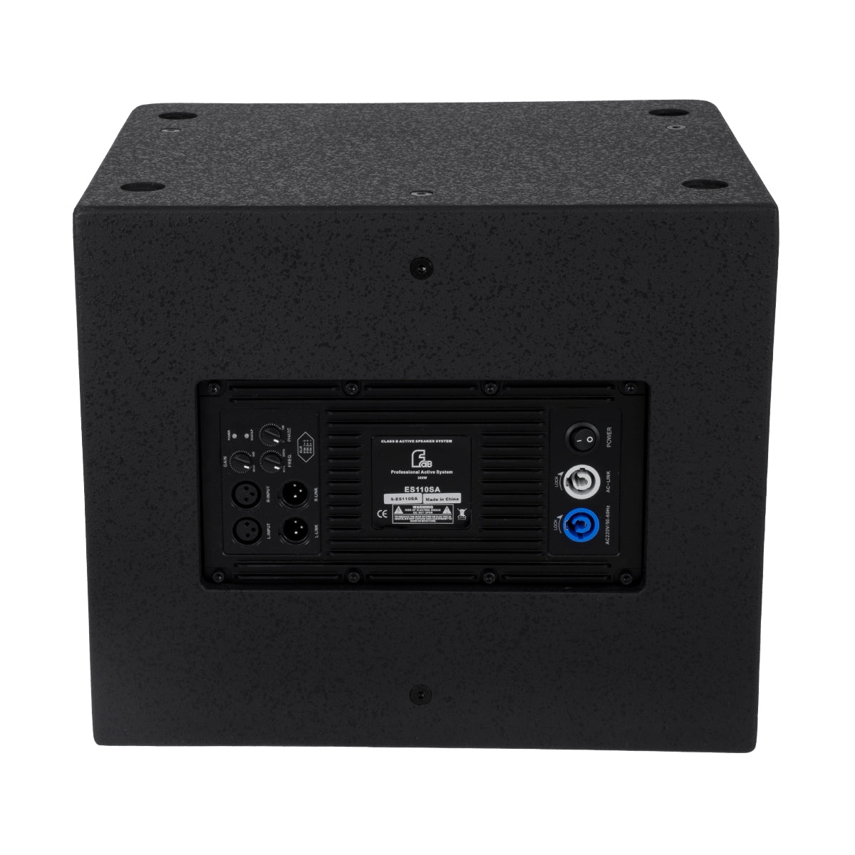 GloboStar® FDB ES110SA 98006 Παθητικό Ηχείο Εγκαταστάσεων Subwoofer - Facilities Subwoofer Δαπέδου 300W (600W Peak) IP20 Μαύρο Μ44.5 x Π36.5 x Υ37.5cm - ledmania.gr