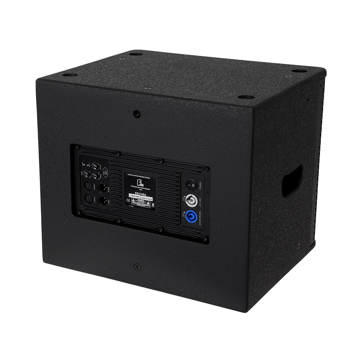 GloboStar® FDB ES110SA 98006 Παθητικό Ηχείο Εγκαταστάσεων Subwoofer - Facilities Subwoofer Δαπέδου 300W (600W Peak) IP20 Μαύρο Μ44.5 x Π36.5 x Υ37.5cm - ledmania.gr