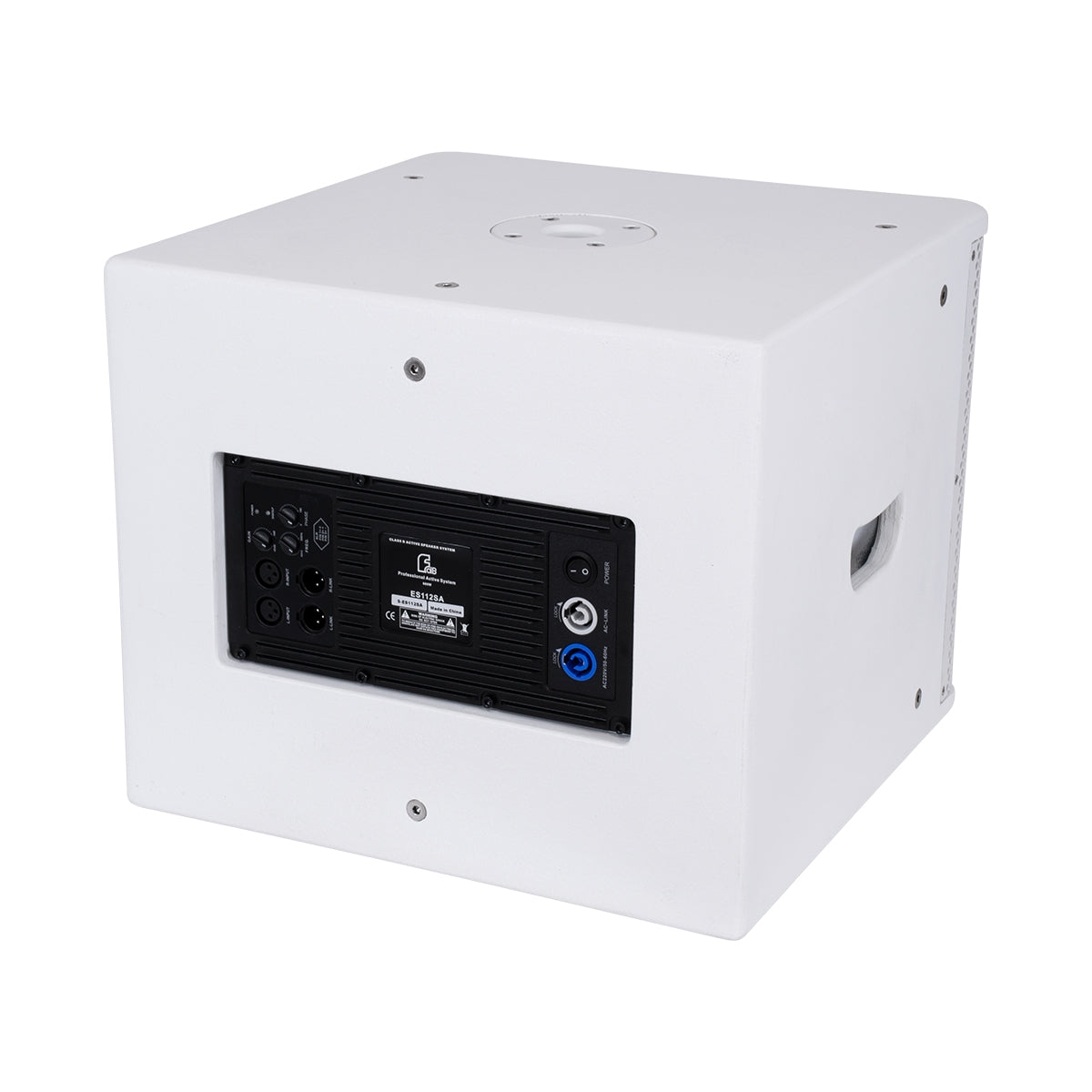 GloboStar® FDB ES112S 98007 Παθητικό Ηχείο Εγκαταστάσεων Subwoofer - Facilities Subwoofer Δαπέδου 700W (1400W Peak) IP20 Λευκό Μ44.5 x Π44.5 x Υ37.5cm - ledmania.gr