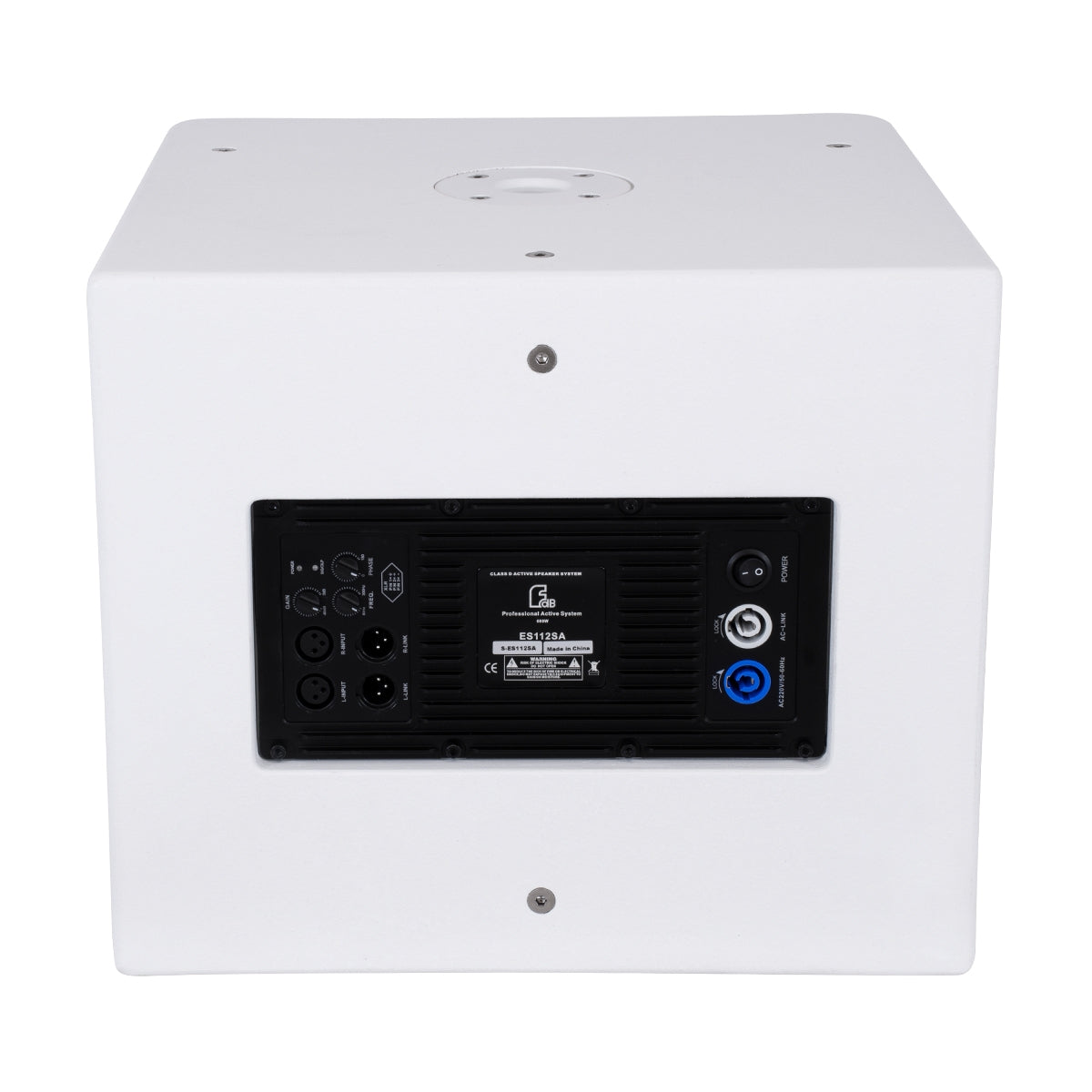GloboStar® FDB ES112S 98007 Παθητικό Ηχείο Εγκαταστάσεων Subwoofer - Facilities Subwoofer Δαπέδου 700W (1400W Peak) IP20 Λευκό Μ44.5 x Π44.5 x Υ37.5cm - ledmania.gr