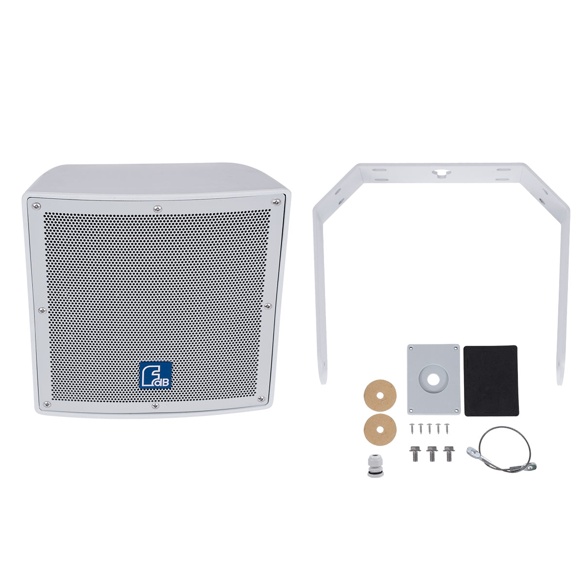 GloboStar® FDB LT208PT 98008 Παθητικό Ηχείο Εγκαταστάσεων - Facilities Speaker Επιτοίχιο 300W (600W Peak) Αδιάβροχο IP56 Λευκό Μ30 x Π28 x Υ32cm - ledmania.gr