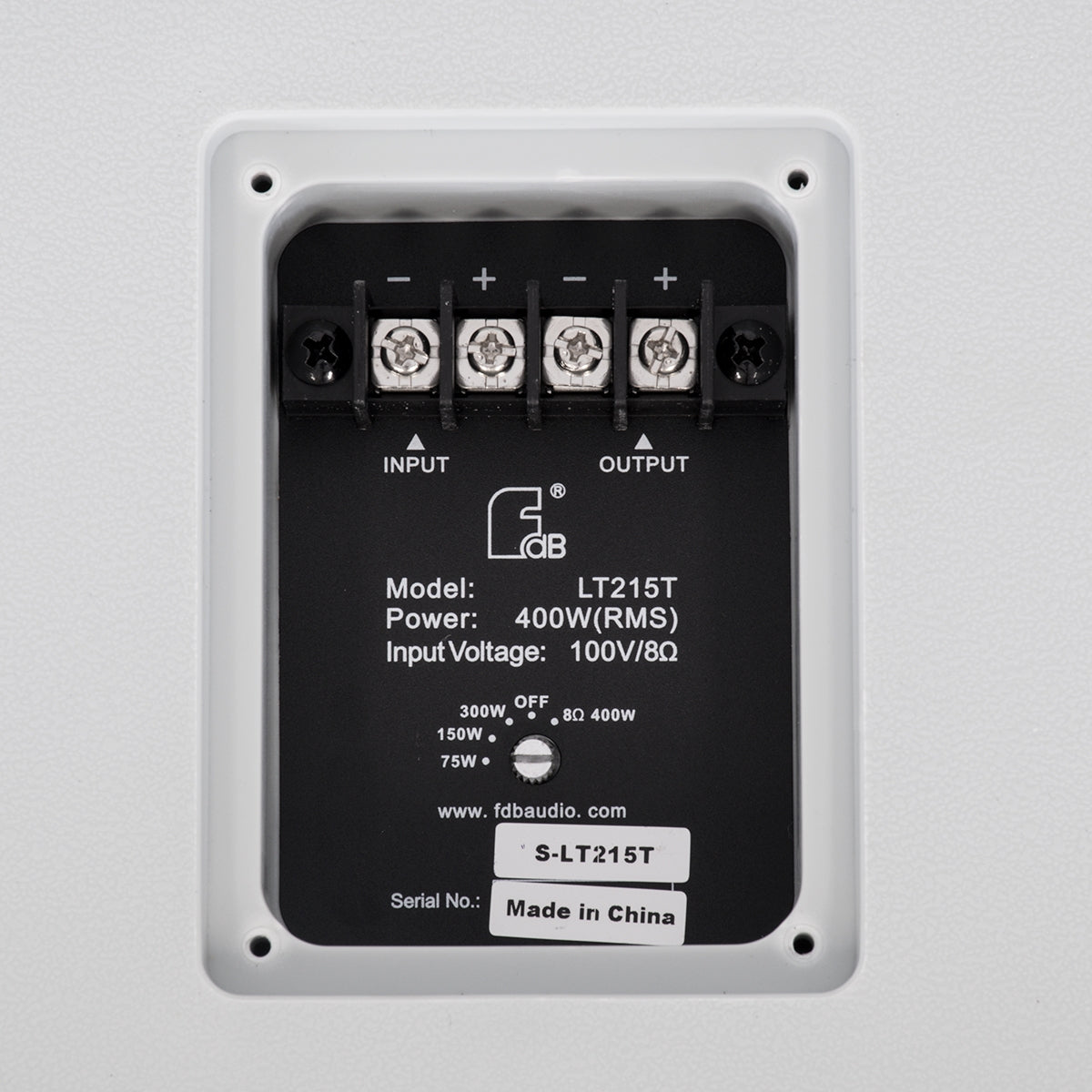 GloboStar® FDB LT215T 98010 Παθητικό Ηχείο Εγκαταστάσεων - Facilities Speaker Επιτοίχιο 800W (1600W Peak) Αδιάβροχο IP56 Λευκό Μ49.9 x Π52 x Υ50cm - ledmania.gr