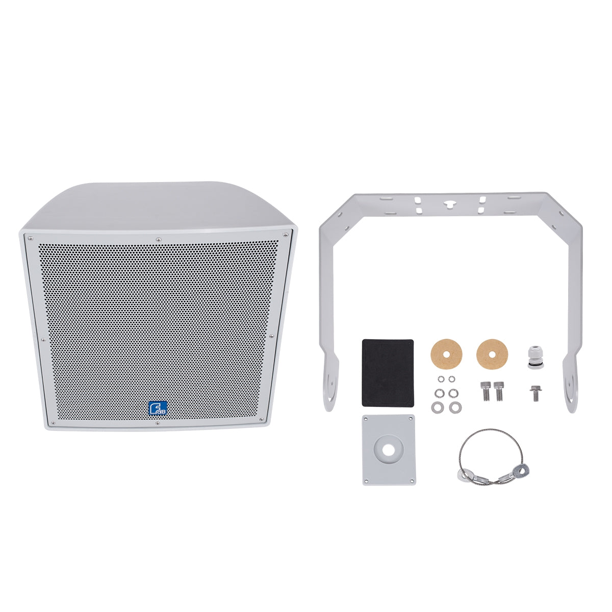 GloboStar® FDB LT215T 98010 Παθητικό Ηχείο Εγκαταστάσεων - Facilities Speaker Επιτοίχιο 800W (1600W Peak) Αδιάβροχο IP56 Λευκό Μ49.9 x Π52 x Υ50cm - ledmania.gr