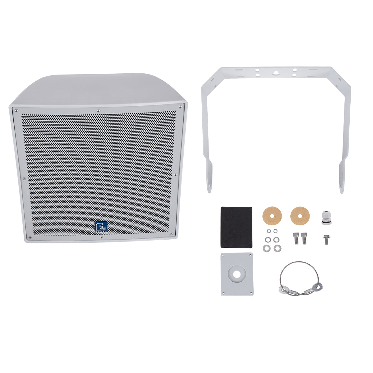 GloboStar® FDB LT115BT 98011 Παθητικό Ηχείο Εγκαταστάσεων - Facilities Speaker Επιτοίχιο 800W (1600W Peak) Αδιάβροχο IP56 Λευκό Μ49 x Π50 x Υ52cm - ledmania.gr