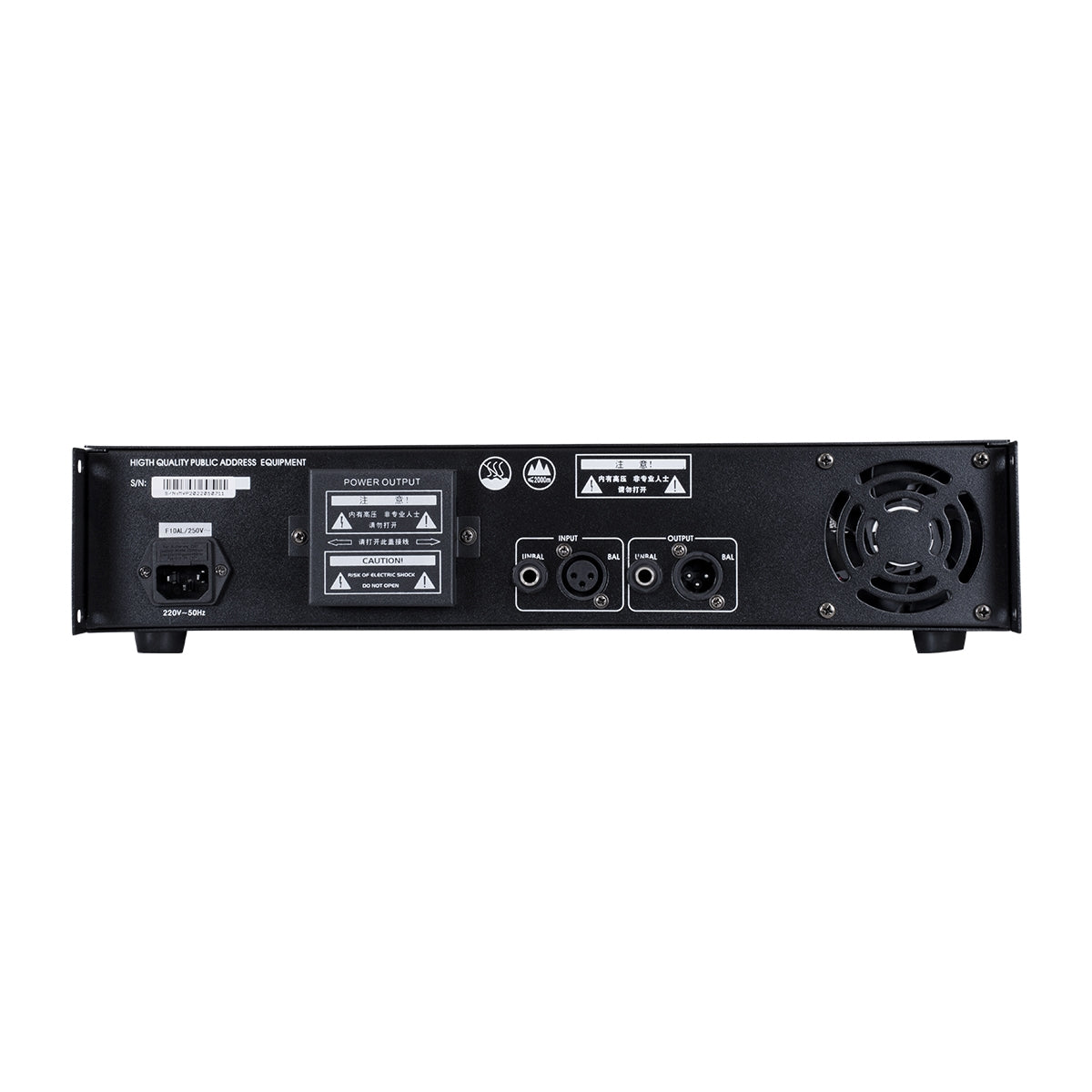 GloboStar® FDB CA660 98015 Power Amplifier - Επαγγελματικός Ενισχυτής Ηχείων Εγκαταστάσεων 100V - Frequency Response 60Hz-20Khz - AC 220V/50-60Hz - 660W/4Ω - IP20 - Μαύρο - Μ48.5 x Π32 x Υ9cm - ledmania.gr