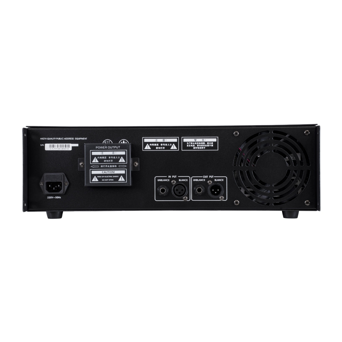 GloboStar® FDB CA1000 98016 Power Amplifier - Επαγγελματικός Ενισχυτής Ηχείων Εγκαταστάσεων 100V - Frequency Response 60Hz-20Khz - AC 220V/50-60Hz - 1000W/4Ω - IP20 - Μαύρο - Μ48.5 x Π45.5 x Υ13.2cm - ledmania.gr