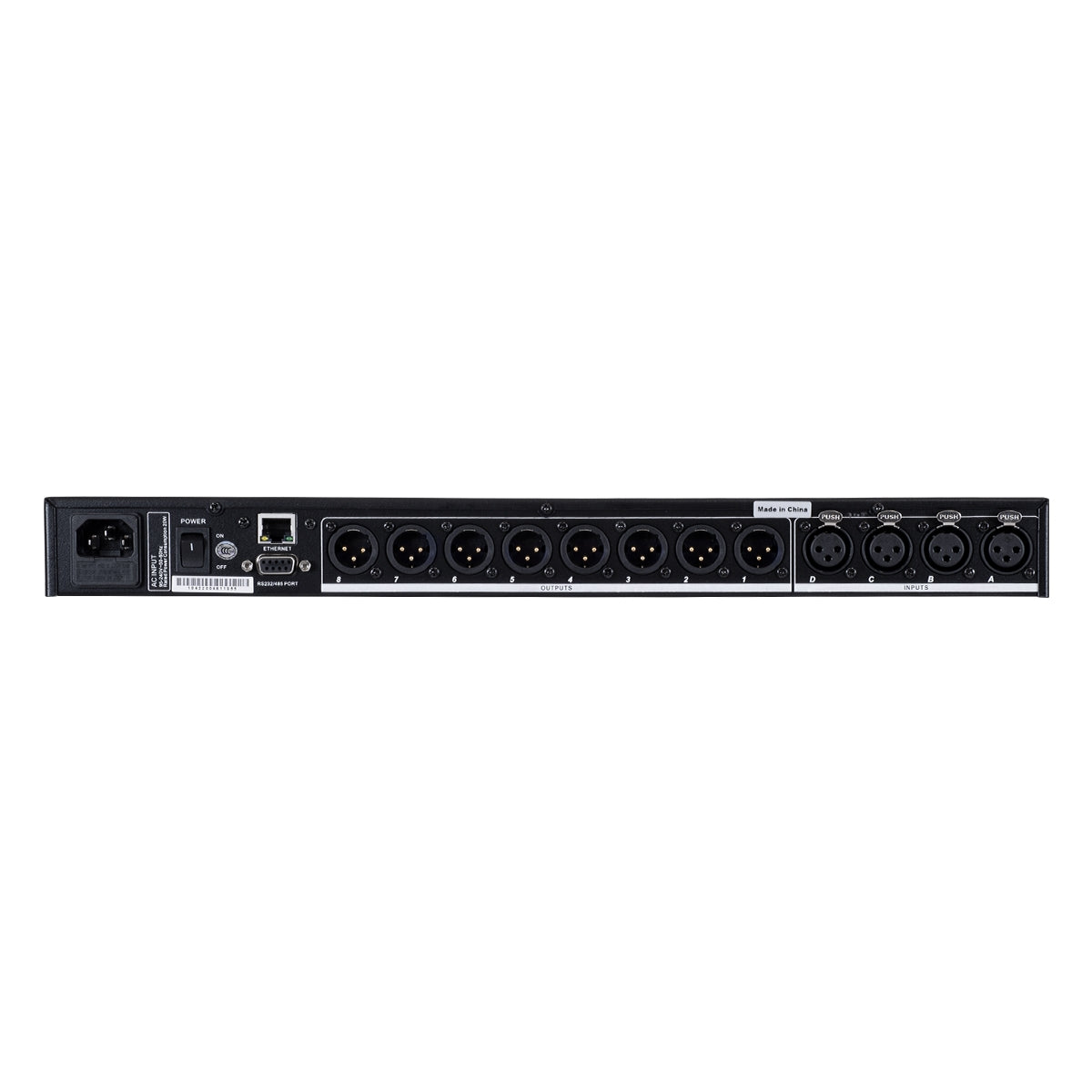 GloboStar® FDB US4803 98021 Audio Processor - Επαγγελματικός Επεξεργαστής Ήχου 4in & 8out - 32-bit DSP SHARC Processor - Frequency Response 20Hz-20Khz DR115DBu - AC 220V/50-60Hz - IP20 - Μαύρο - Μ48.2 x Π20.5 x Υ4.4cm - ledmania.gr