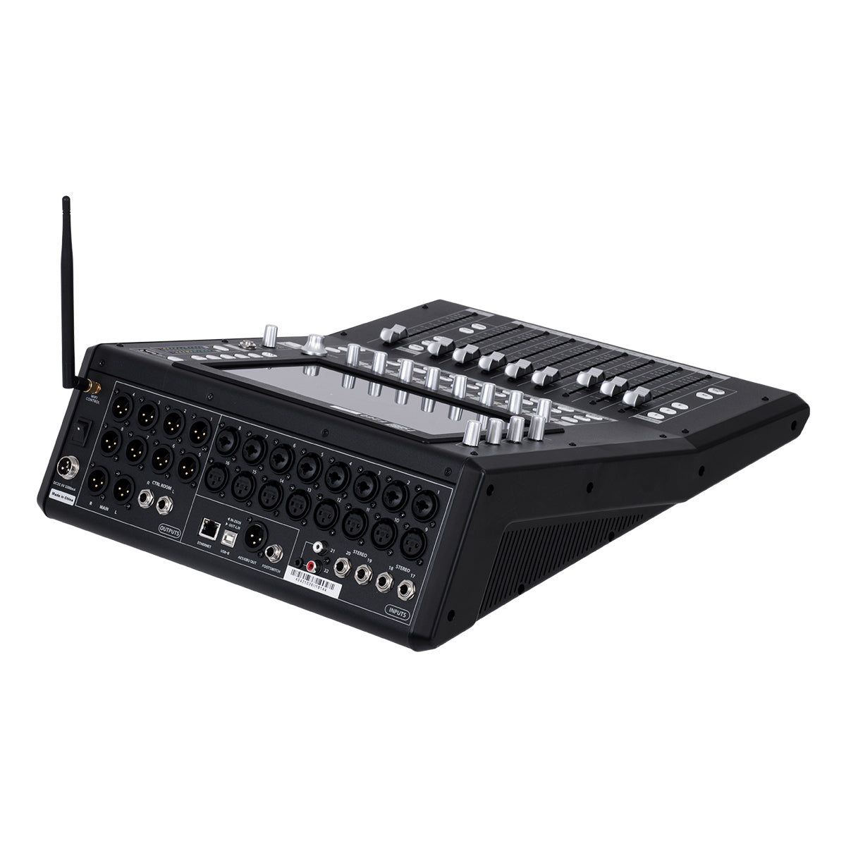 GloboStar® FDB F260 98023 Multifunctional Digital Mixer Audio Console 24Ch - Επαγγελματική Ψηφιακή Κονσόλα Ήχου 16Ch Audio In / 8Ch Audio Out / 8Ch BUS Out - Οθόνη Αφής 10" HD - Wifi Smart System - UDP - AC 220V/50-60Hz - IP20 - Μαύρο - Μ38 x Π49 x Υ14cm - ledmania.gr