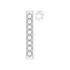 GloboStar® FDB K803 98024 PA Speaker - Παθητικό Ηχείο Column Κολωνάτο Επιτοίχιο & Επιδαπέδιο 8Ω - 200W RMS (800W Peak) - 8 x 3" Inches Mid & HF - IP20 - Μαύρο - Μ10 x Π11 x Υ75cm - Ζεύγος - ledmania.gr