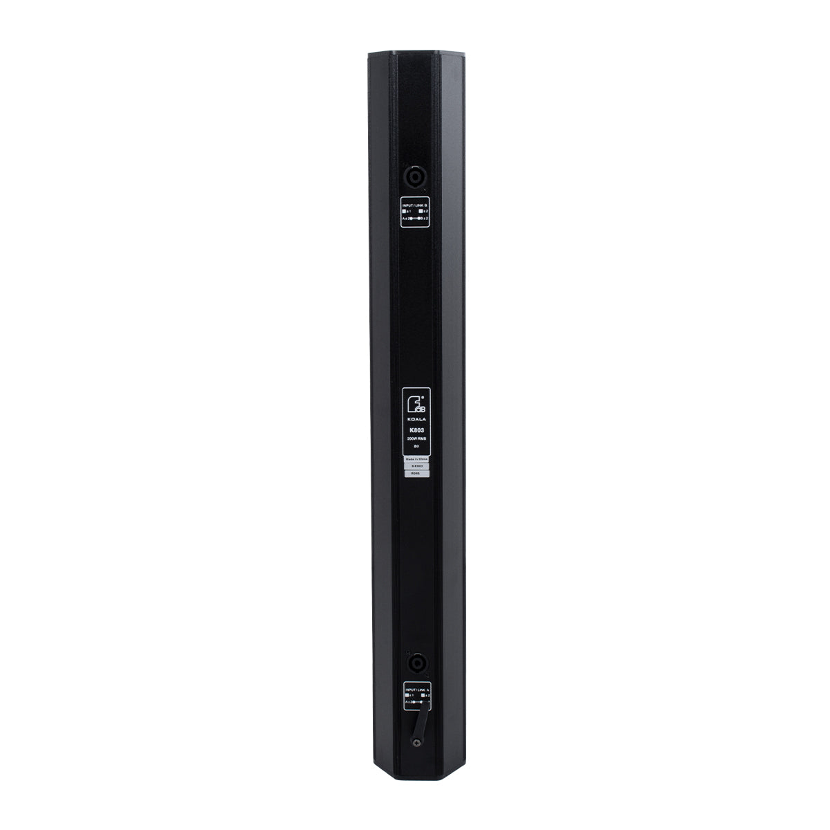 GloboStar® FDB K803+K112BAS 98024-98025-SET PA Column System - Ενεργό Αυτοενισχυόμενο Σετ Ηχείων & Subwoofer Column Κολωνάτο με Ψηφιακό Ενισχυτή FA2.36 AC 220V/50-60Hz - 600W RMS/8Ω + 400W RMS/8Ω (4000W Peak) - IP20 - Μαύρο - Σετ 4 Τεμαχίων - ledmania.gr