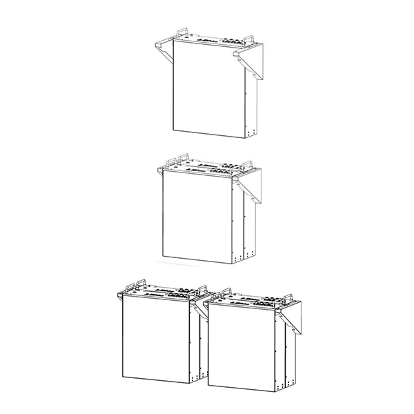WALL BRACKETS FOR BATTERIES UHOME, SET - ledmania.gr