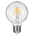 GloboStar® 99009 Λάμπα E27 G95 Γλόμπος LED FILAMENT 4W 440 lm 320° AC 85-265V Edison Retro με Διάφανο Γυαλί Θερμό Λευκό 2700 K Dimmable - ledmania.gr
