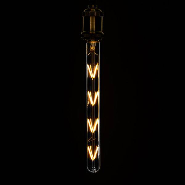 GloboStar® 99020 Λάμπα E27 T30 Σωλήνας LED FILAMENT 8W 880 lm 320° AC 85-265V Edison Retro με Διάφανο Γυαλί Θερμό Λευκό 2700 K Dimmable - ledmania.gr