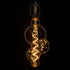 GloboStar® 99021 Λάμπα LED Soft S Spiral Filament E27 BB100 BUBBLES Γλόμπος 6W 420lm 360° AC 220-240V IP20 Φ10 x Υ24cm Ultra Θερμό Λευκό 2200K με Μελί Γυαλί - Dimmable - 3 Years Warranty - ledmania.gr