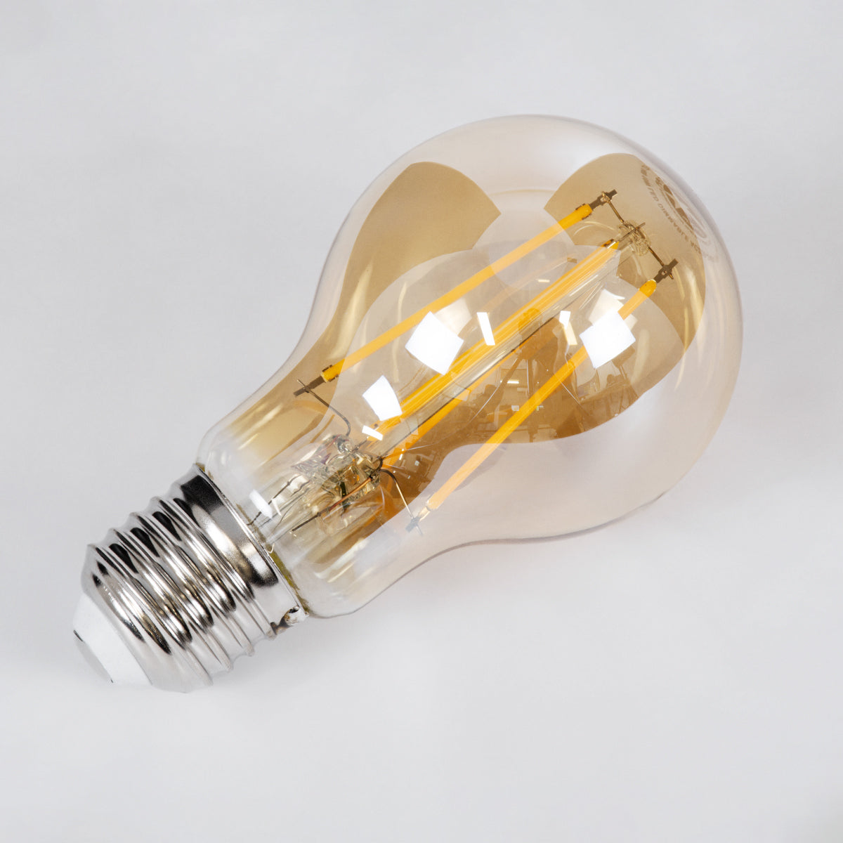 GloboStar® 99038 LED Long Filament Bulb E27 A60 Globe 10W 900lm 360° AC 220-240V IP20 D6 x H10.5cm Ultra Θερμό Λευκό 2200K με Μελί Γυαλί - Dimmable - 3 Years Warranty - ledmania.gr