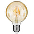 GloboStar® 99039 Λάμπα E27 G95 Γλόμπος LED FILAMENT 4W 420 lm 320° AC 85-265V Edison Retro με Μελί Γυαλί Ultra Θερμό Λευκό 2200 K Dimmable - ledmania.gr