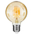 GloboStar® 99041 Λάμπα E27 G95 Γλόμπος LED LONG FILAMENT 12W 1260 lm 320° AC 85-265V Edison Retro με Μελί Γυαλί Ultra Θερμό Λευκό 2200 K Dimmable - ledmania.gr