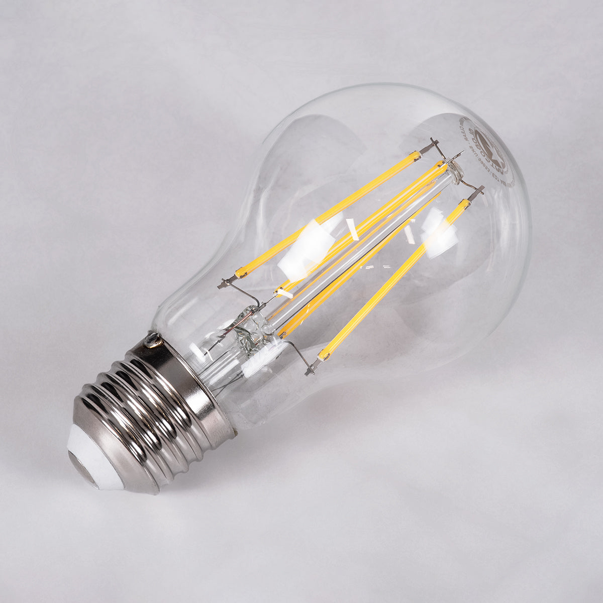 GloboStar® 99053 Λάμπα LED Long Filament E27 A60 Γλόμπος 10W 1100lm 360° AC 220-240V IP20 Φ6 x Υ10.5cm Φυσικό Λευκό 4000K με Διάφανο Γυαλί - Dimmable - 3 Years Warranty - ledmania.gr