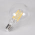 GloboStar® 99054 Λάμπα LED Long Filament E27 G95 Γλόμπος 12W 1320lm 360° AC 220-240V IP20 Φ9.5 x Υ13.5cm Φυσικό Λευκό 4000K με Διάφανο Γυαλί - Dimmable - 3 Years Warranty - ledmania.gr