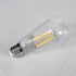 GloboStar® 99056 Λάμπα LED Long Filament E27 ST64 Αχλάδι 10W 1100lm 360° AC 220-240V IP20 Φ6.4 x Υ14cm Φυσικό Λευκό 4000K με Διάφανο Γυαλί - Dimmable - 3 Years Warranty - ledmania.gr