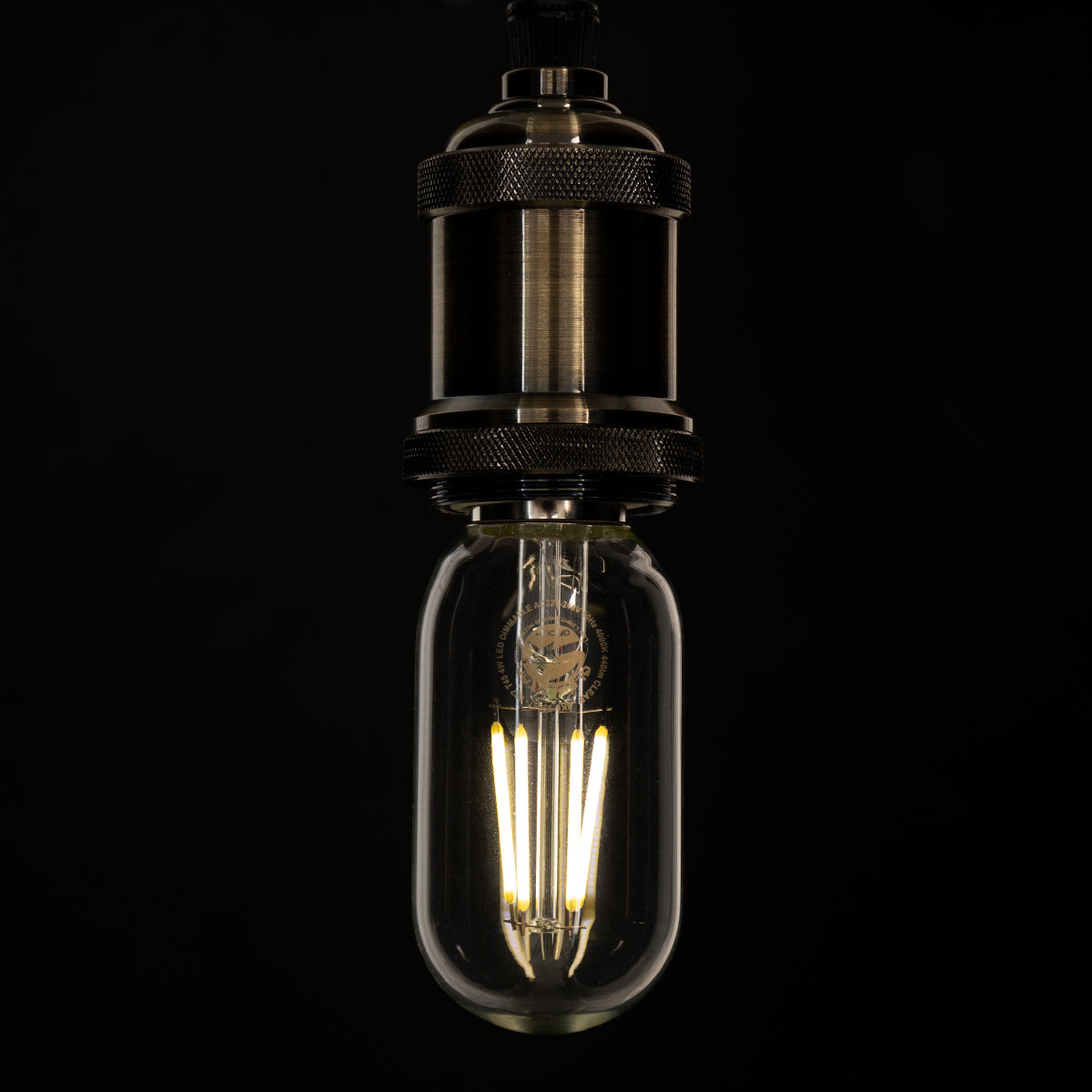 GloboStar® 99057 Λάμπα LED Long Filament E27 T45 Σωλήνας 4W 440lm 360° AC 220-240V IP20 Φ4.5 x Υ11cm Φυσικό Λευκό 4000K με Διάφανο Γυαλί - Dimmable - 3 Years Warranty - ledmania.gr