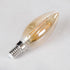 GloboStar® 99058 Λάμπα LED Ultra Thin Soft S Spiral Filament E14 C35 Κεράκι 2W 140lm 360° AC 220-240V IP20 Φ3.5 x Υ10.5cm Ultra Θερμό Λευκό 2200K με Μελί Γυαλί - Dimmable - 3 Years Warranty - ledmania.gr
