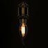 GloboStar® 99062 Λάμπα E14 C35T Κεράκι LED FILAMENT 4W 400 lm 320° AC 85-265V Φλόγα Flame Edison Retro με Φιμέ Γυαλί Θερμό Λευκό 2700 K Dimmable - ledmania.gr