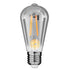 GloboStar® 99077 Λάμπα E27 ST64 Αχλάδι LED LONG FILAMENT 10W 1000 lm 320° AC 85-265V Edison Retro με Φιμέ Γυαλί Θερμό Λευκό 2700 K Dimmable - ledmania.gr