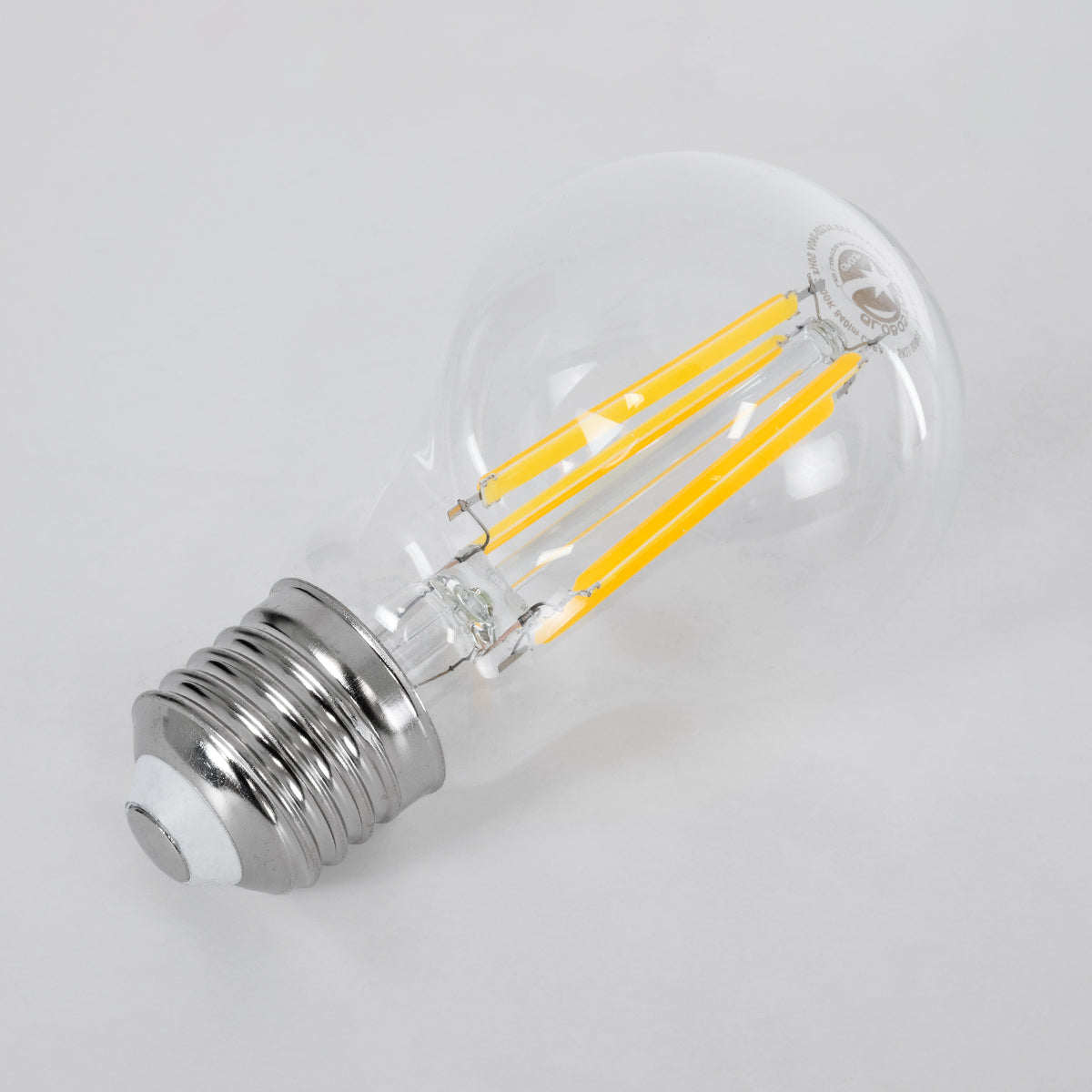 GloboStar® 99083 Λάμπα LED Long Filament E27 A60 Γλόμπος 4W 840lm 360° AC 220-240V IP20 Φ6 x Υ11cm Θερμό Λευκό 2700K με Διάφανο Γυαλί - Pro Series 210lm/W - A Ενεργειακή Κλάση - 3 Χρόνια Εγγύηση - ledmania.gr