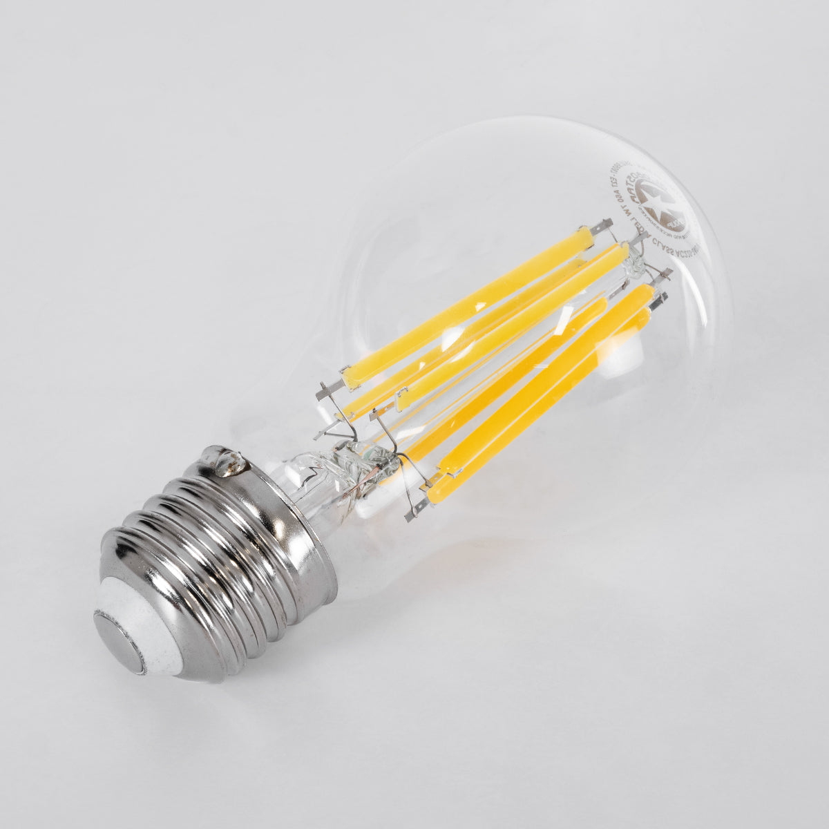 GloboStar® 99087 Λάμπα LED Long Filament E27 A60 Γλόμπος 7W 1470lm 360° AC 220-240V IP20 Φ6 x Υ11cm Θερμό Λευκό 2700K με Διάφανο Γυαλί - Pro Series 210lm/W - A Ενεργειακή Κλάση - 3 Χρόνια Εγγύηση - ledmania.gr