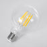 GloboStar® 99088 Λάμπα LED Long Filament E27 G95 Γλόμπος 7W 1470lm 360° AC 220-240V IP20 Φ9.5 x Υ13.8cm Θερμό Λευκό 2700K με Διάφανο Γυαλί - Pro Series 210lm/W - A Ενεργειακή Κλάση - 3 Χρόνια Εγγύηση - ledmania.gr