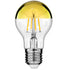 GloboStar® 99107 Λάμπα E27 A60 Γλόμπος με Ανεστραμμένο Χρυσό Καθρέπτη LED FILAMENT 8W 840 lm 320° AC 85-265V Edison Retro με Διάφανο-Χρυσό Γυαλί Ultra Θερμό Λευκό 2200 K Dimmable - ledmania.gr