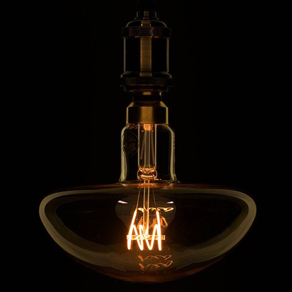 GloboStar® 99173 Λάμπα E27 MR200 Mushroom LED SOFT SPIRAL FILAMENT 6W 500 lm 320° AC 85-265V Edison Retro με Μελί Γυαλί Ultra Θερμό Λευκό 2200 K Dimmable - ledmania.gr