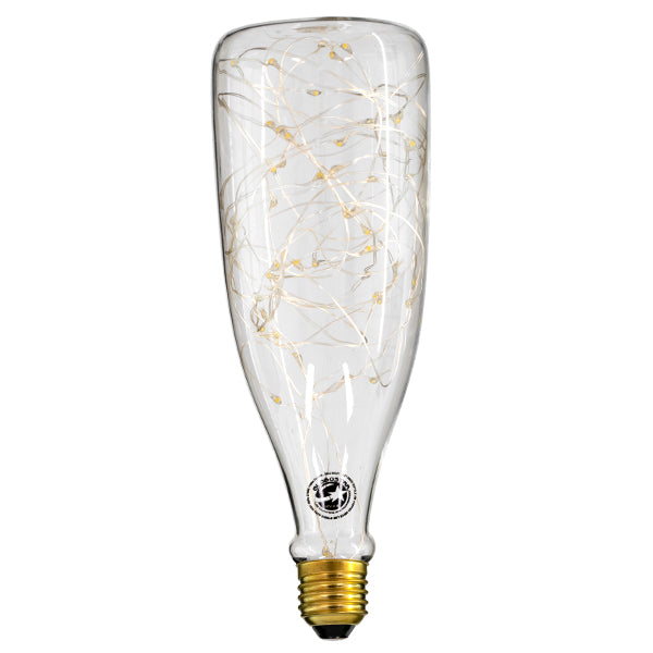 GloboStar® 99221 Λάμπα E27 DBC80 Deco Bottle SMD LED Copper String 3W 240 lm 320° AC 85-265V Edison Retro με Διάφανο Γυαλί Θερμό Λευκό 2700 K - ledmania.gr