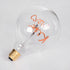 GloboStar® 99256 Λάμπα LED Ultra Thin Soft S Spiral Letter Filament E27 G125 KISS ME Γλόμπος 4W 340lm 360° AC 220-240V IP20 Φ12.5 x Υ18cm Ροζ με Διάφανο Γυαλί - Dimmable - 3 Years Warranty - ledmania.gr