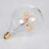 GloboStar® 99257 Λάμπα LED Ultra Thin Soft S Spiral Letter Filament E27 G125 KISS ME Γλόμπος 4W 340lm 360° AC 220-240V IP20 Φ12.5 x Υ18cm Ultra Θερμό Λευκό 2200K με Διάφανο Γυαλί - Dimmable - 3 Years Warranty - ledmania.gr