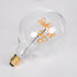 GloboStar® 99258 Λάμπα LED Ultra Thin Soft S Spiral Letter Filament E27 G125 BE HAPPY Γλόμπος 4W 340lm 360° AC 220-240V IP20 Φ12.5 x Υ18cm Ultra Θερμό Λευκό 2200K με Διάφανο Γυαλί - Dimmable - 3 Years Warranty - ledmania.gr