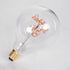 GloboStar® 99259 Λάμπα LED Ultra Thin Soft S Spiral Letter Filament E27 G125 BE HAPPY Γλόμπος 4W 340lm 360° AC 220-240V IP20 Φ12.5 x Υ18cm Ροζ με Διάφανο Γυαλί - Dimmable - 3 Years Warranty - ledmania.gr