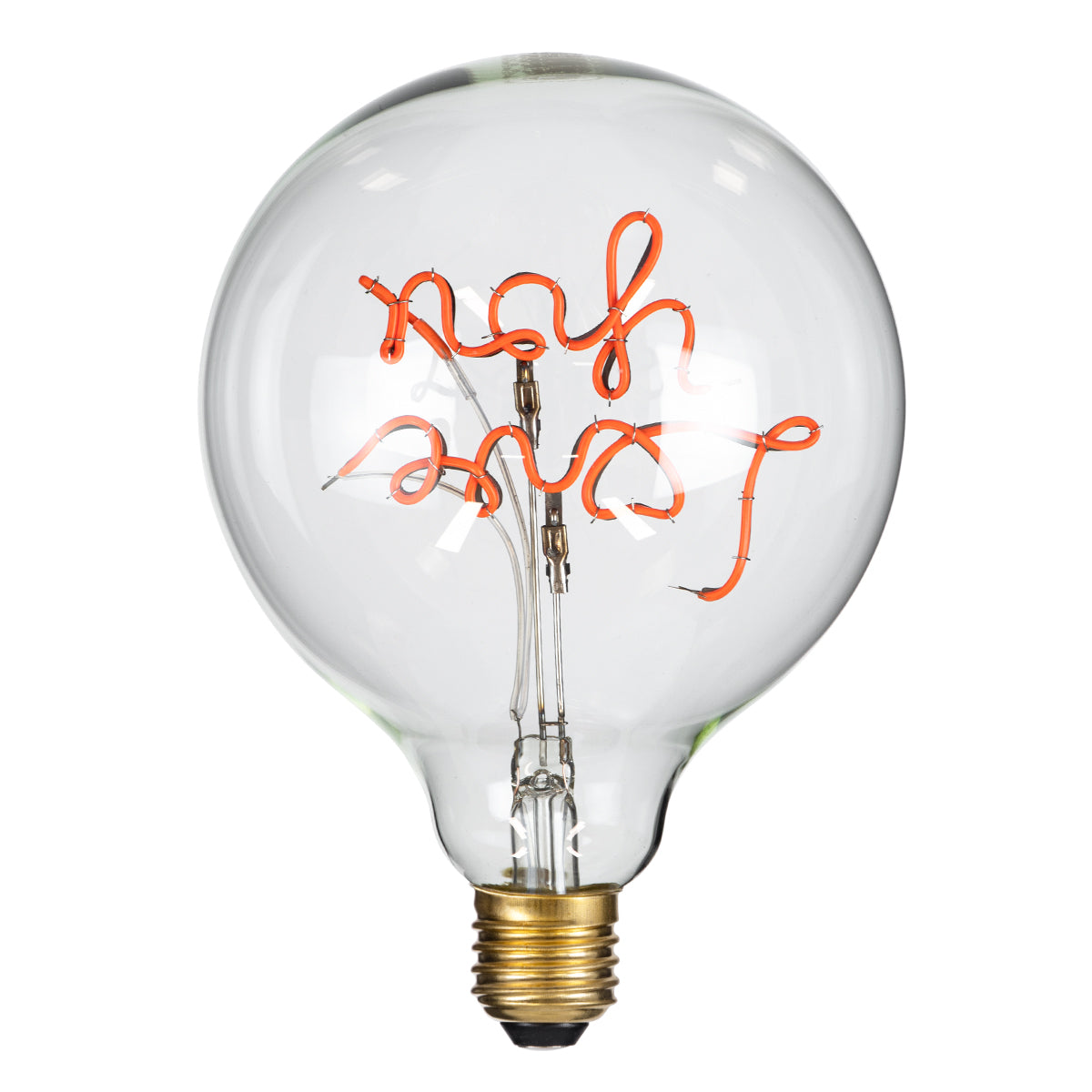 GloboStar® 99260 Λάμπα LED Ultra Thin Soft S Spiral Letter Filament E27 G125 LOVE YOU Γλόμπος 4W 340lm 360° AC 220-240V IP20 Φ12.5 x Υ18cm Κόκκινο με Διάφανο Γυαλί - Dimmable - 3 Years Warranty - ledmania.gr
