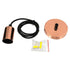 GloboStar® LUMI COPPER 99422 Μοντέρνο Μεταλλικό Κρεμαστό Φωτιστικό Οροφής Ανάρτηση με Ντουί E27 Μονόφωτο Χάλκινο Φ4 x Y118cm - ledmania.gr