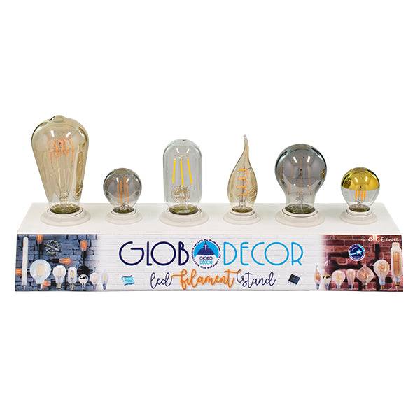 GloboStar® 99800 Stand Δειγματισμού Λαμπτήρων LED με 3 x E14 & 3 x E27 Ντουί με Καλώδιο 1,3 Μέτρα Διακόπτη On / Off GloboDecor - ledmania.gr
