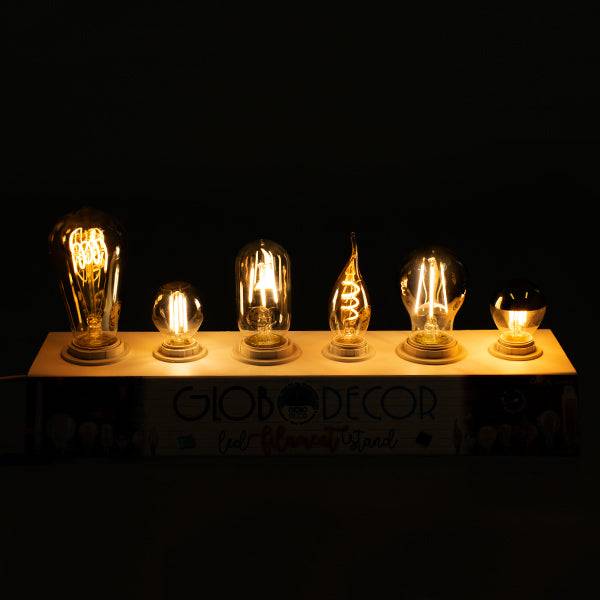 GloboStar® 99800 Stand Δειγματισμού Λαμπτήρων LED με 3 x E14 & 3 x E27 Ντουί με Καλώδιο 1,3 Μέτρα Διακόπτη On / Off GloboDecor - ledmania.gr