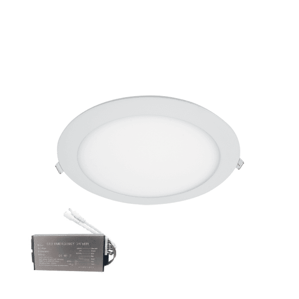 LED ΠΑΝΕΛ ΣΤΡΌΓΓΥΛΟ 12W 4000K IP44+ΚΙΤ ΑΣΦΑΛΕΙΑΣ-τεμ.1 - ledmania.gr