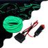 GloboStar® 82209 TUBE 360° Degree Διακοσμητική EL-Wire Neon Αυτοκινήτου Κορδόνι ΣΕΤ 3m 1W/3m 30lm/m 360° DC 12V με Βύσμα Αναπτήρα Αυτοκινήτου Αδιάβροχη IP68 Πράσινο - ledmania.gr
