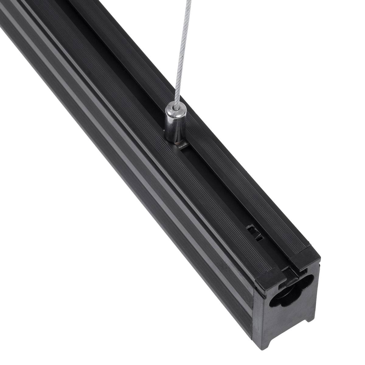 GloboStar® MARKET 61022-P Γραμμικό Κρεμαστό Φωτιστικό Linear LED 18W 2170lm 60° AC 220-240V Μ120 x Π2 x Υ4cm Θερμό Λευκό 2700K - Μαύρο - 3 Years Warranty - ledmania.gr